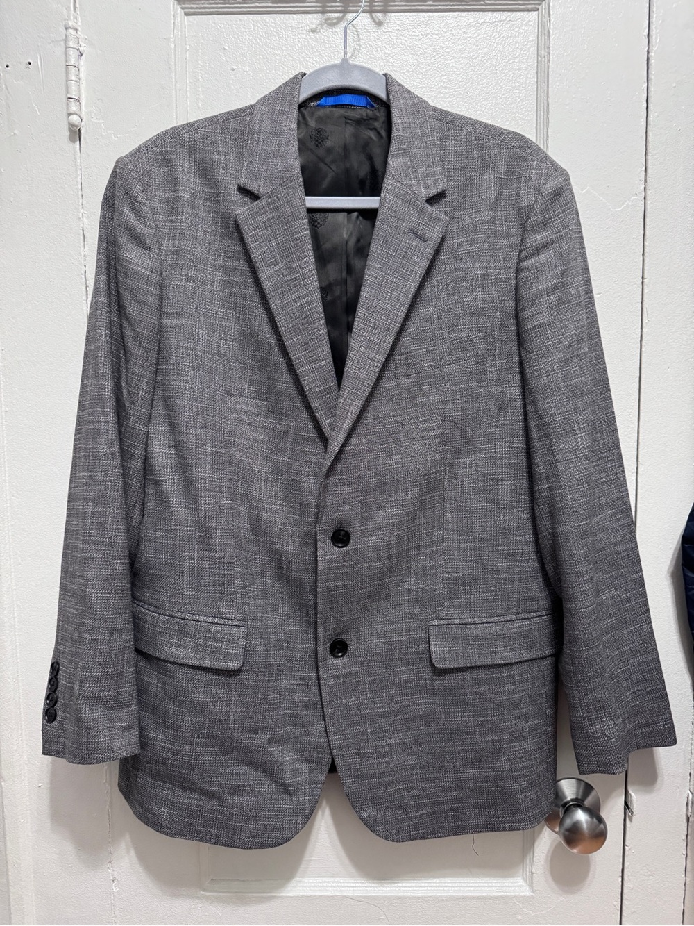 Vince Camuto Gray Textured Two-Button Sport Coat